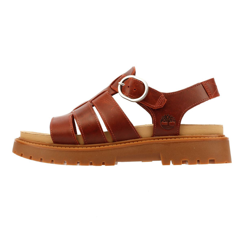 Timberland Clairemont Way Fisherman Leather Women's Dark Red Sandals