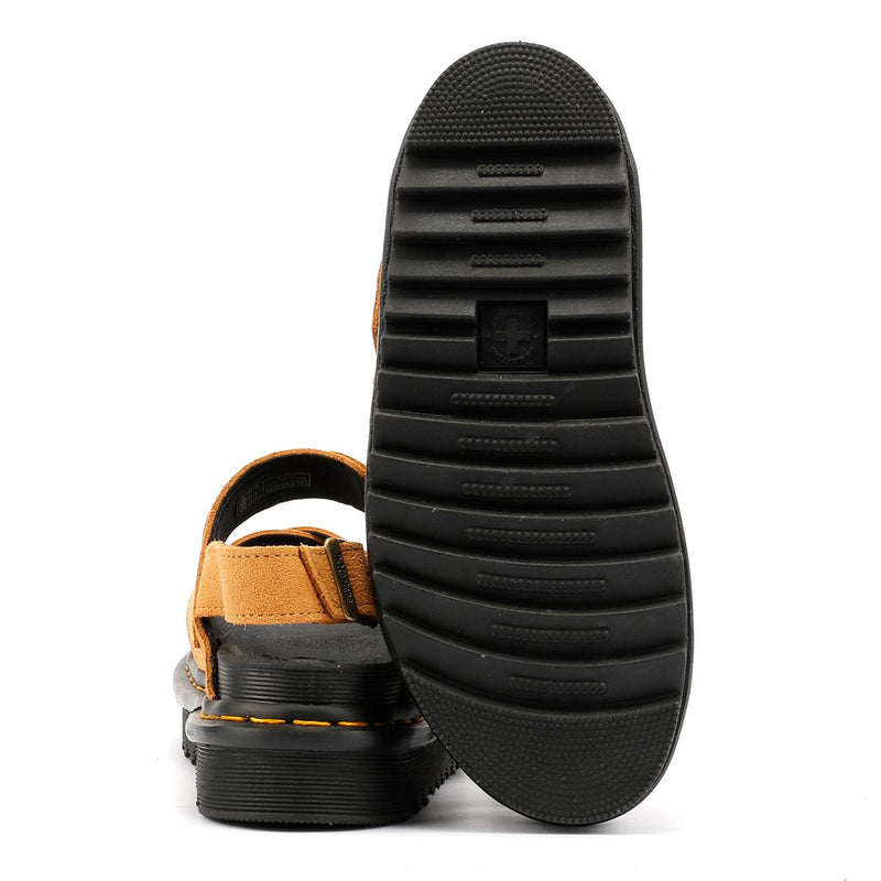 Dr. Martens Voss II EH Suede Women's Rich Tan Sandals