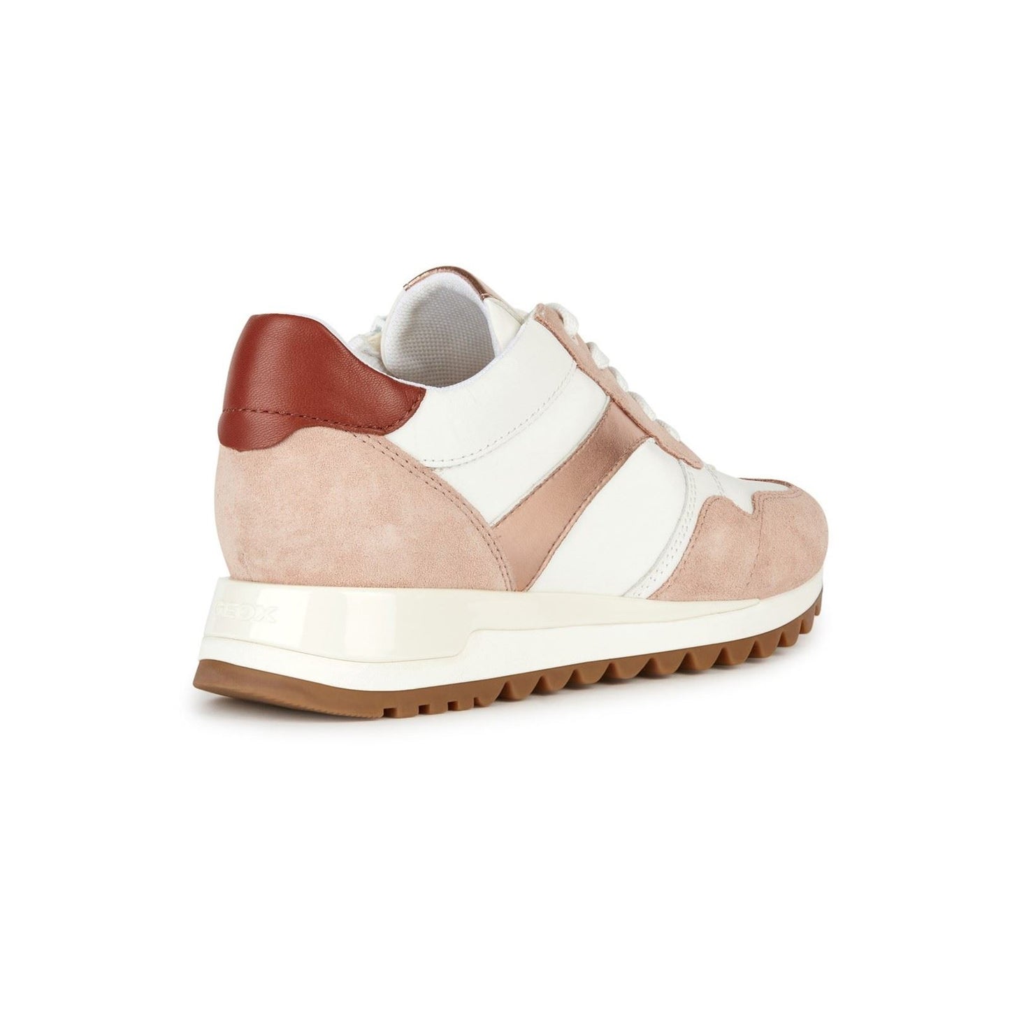 Geox Women's D TABELYA A SNEAKERS in Nude/White