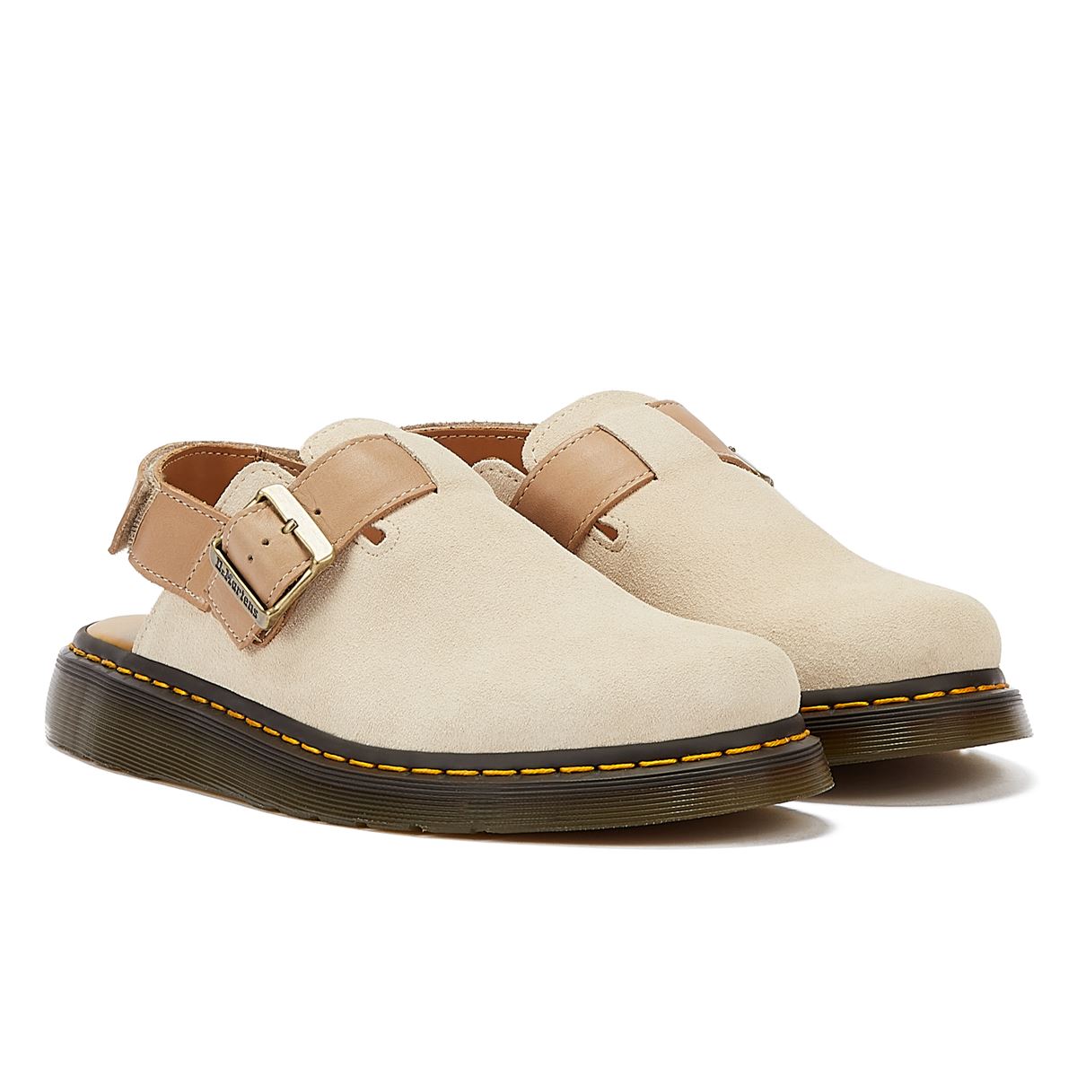 Dr. Martens Jorge 2 Beige Suede/Leather Beige Sandals