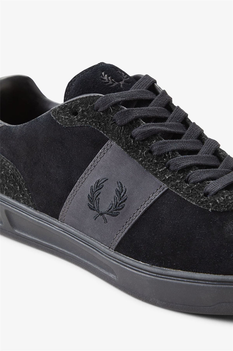 Fred Perry B4 Men's Black/Anchor Grey Trainers