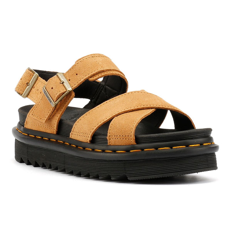 Dr. Martens Voss II EH Suede Women's Rich Tan Sandals