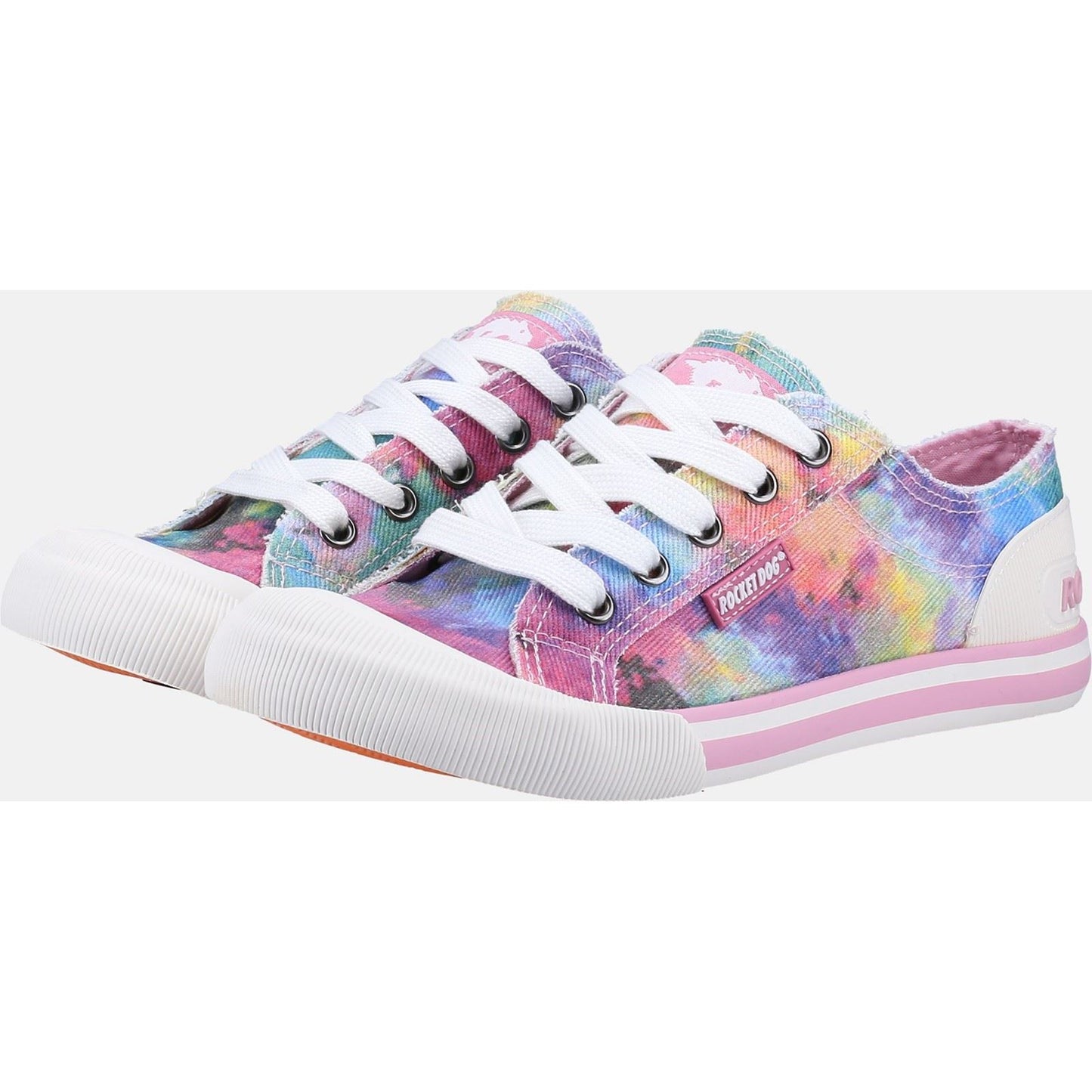 Rocket Dog Women's Rocket Dog Jazzin Candy Tie Dye Sneaker in Pink/Multi