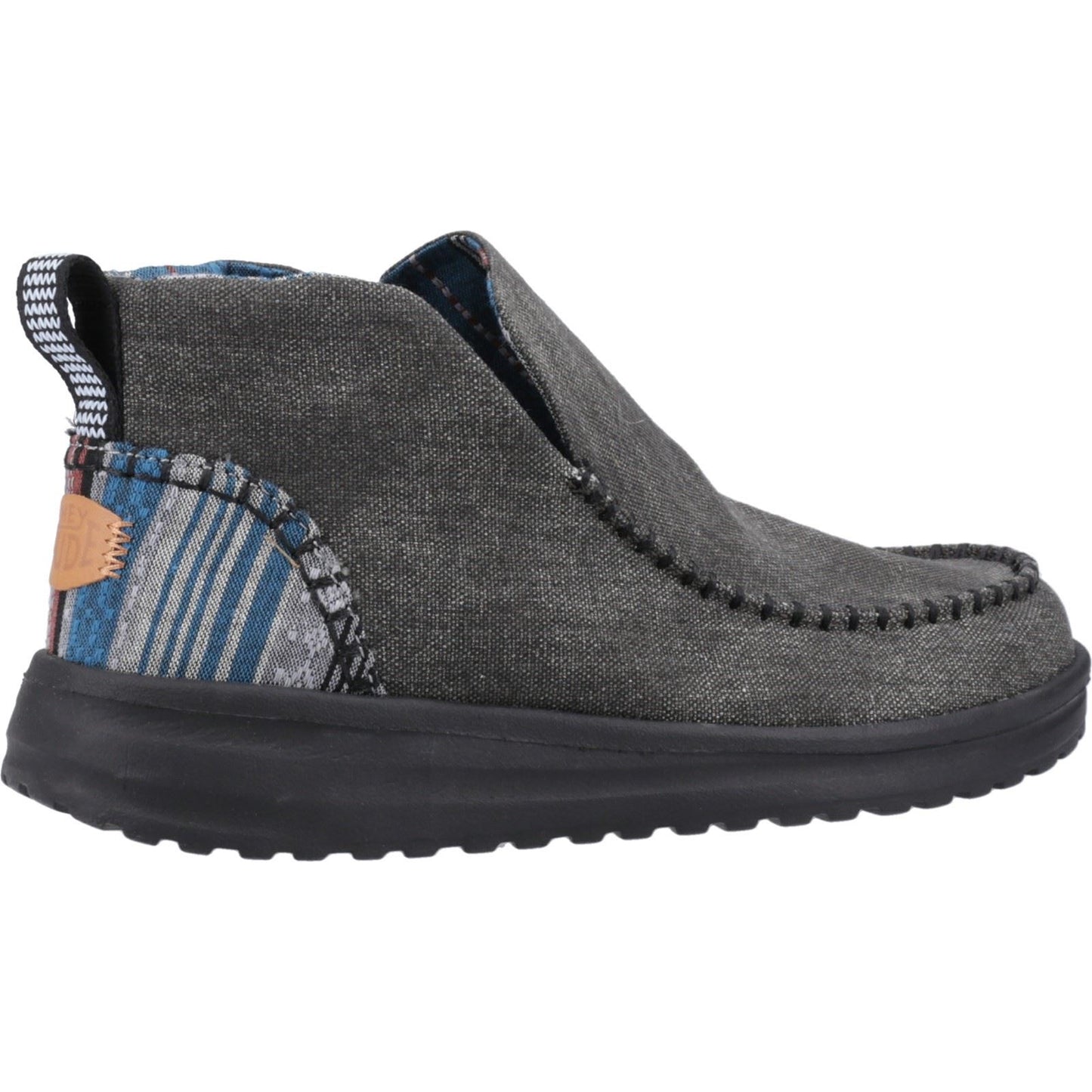 HEYDUDE Women's Denny Heavy Canvas Boot in Black