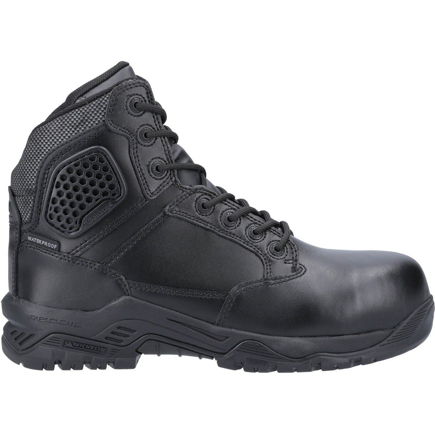 Magnum Unisex Strike Force 6.0 Side-Zip CT CP WP Uniform Safety Boot in Black