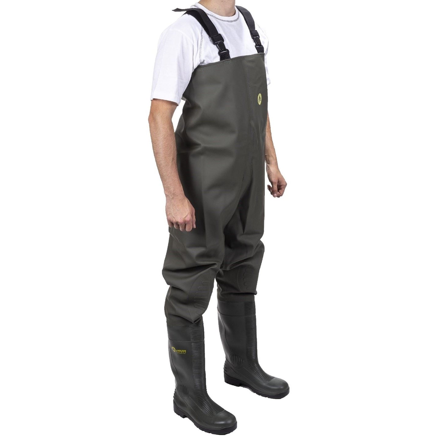Amblers Safety Unisex Tyne Chest Safety Wader in Green