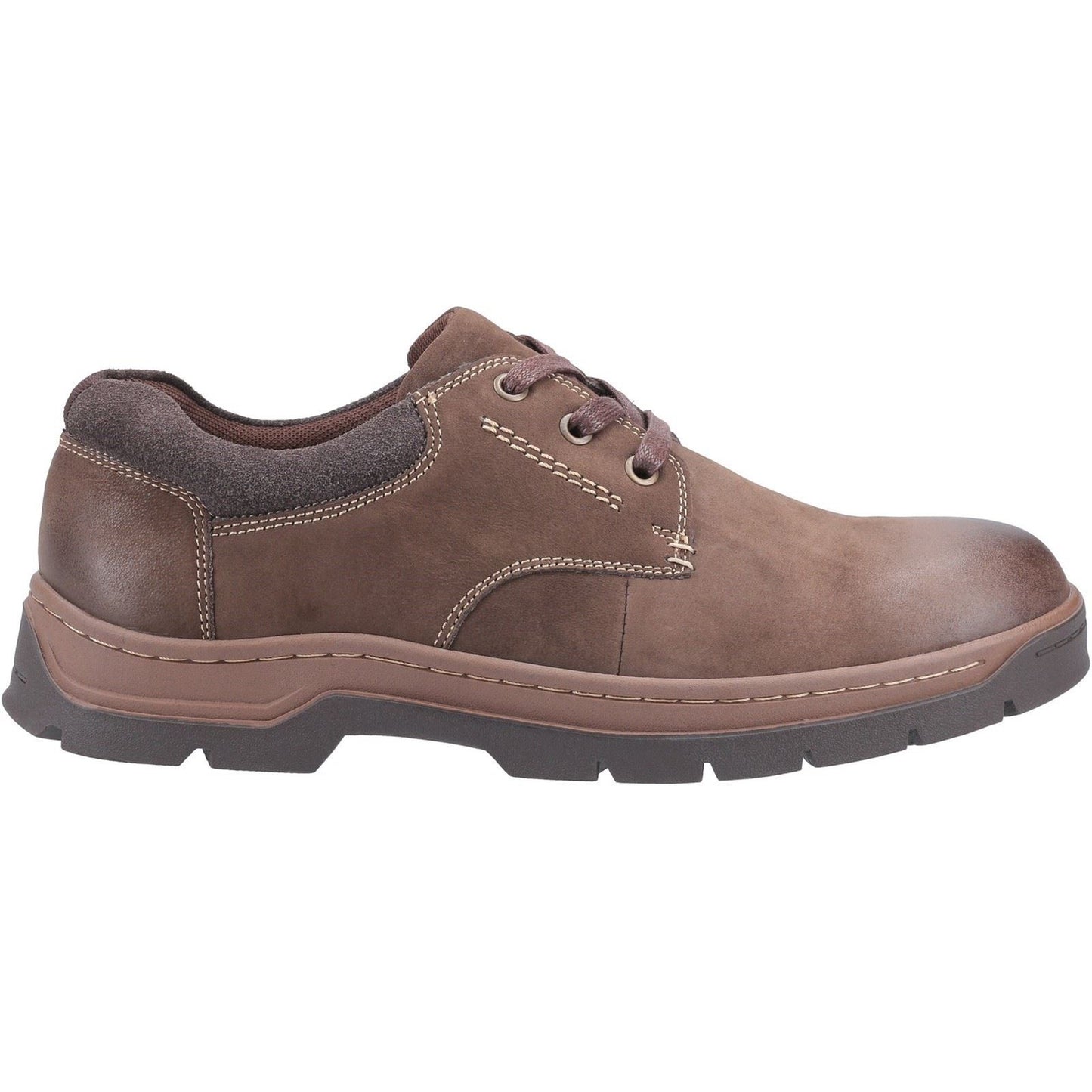 Cotswold Men's Thickwood Burnished Leather Casual Shoe in Brown