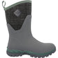 Muck Boots Women's Arctic Sport II Mid Boot in Grey/Plaid