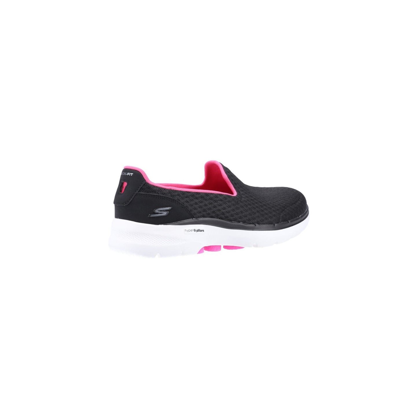 Skechers Women's GOwalk 6 Big Splash Shoe in Black/Hot Pink