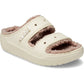 Crocs Women's Classic Cozzzy Sandal in Bone