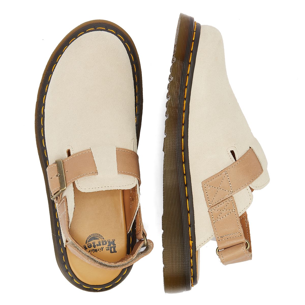 Dr. Martens Jorge 2 Beige Suede/Leather Beige Sandals