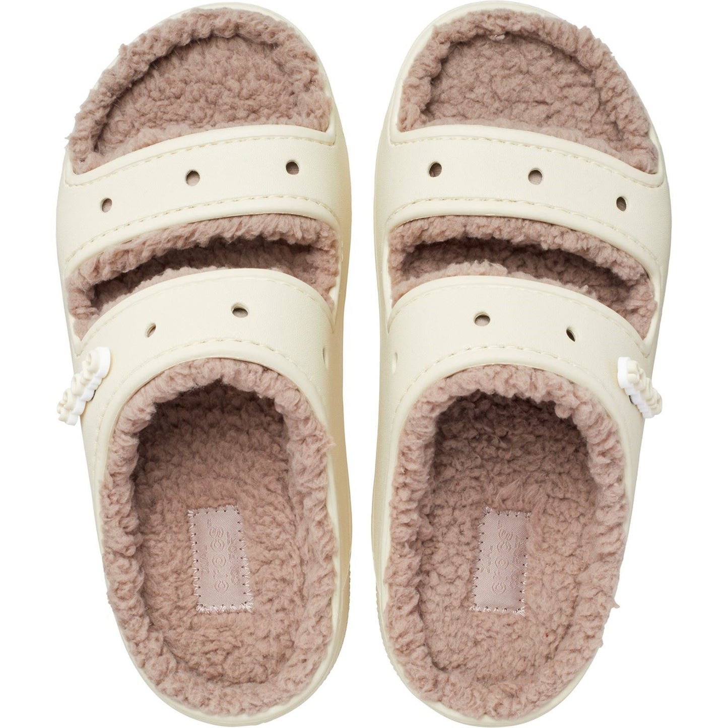 Crocs Women's Classic Cozzzy Sandal in Bone