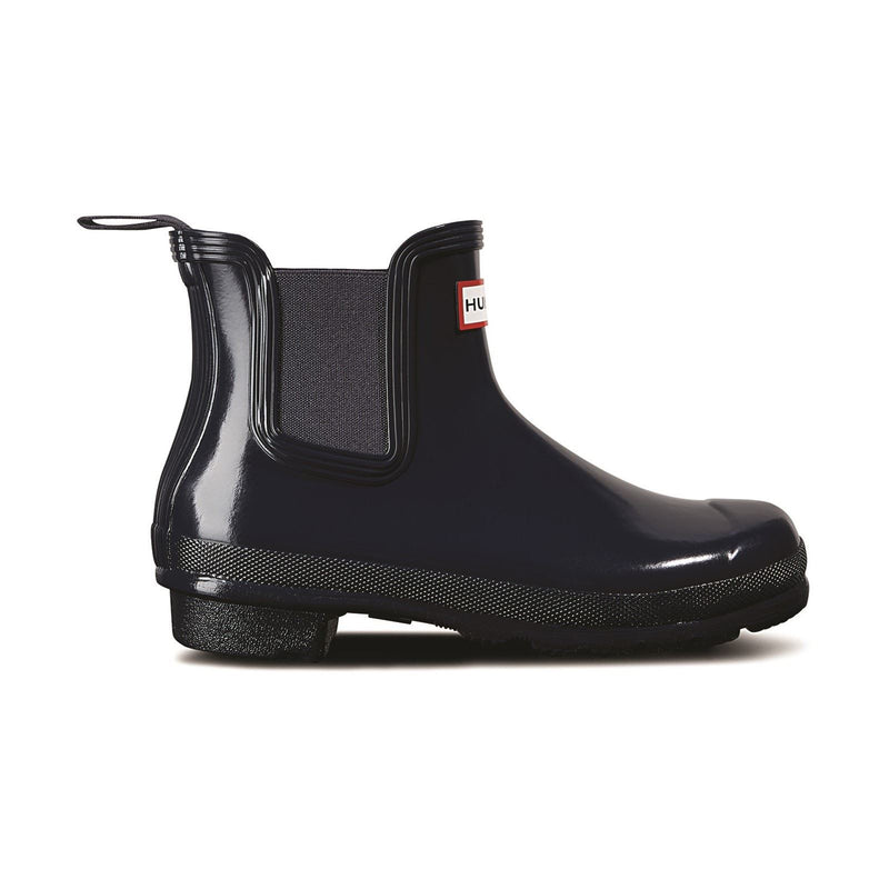 Hunter model Womens Original Chelsea Gloss Boot Female in Navy