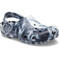 Crocs Unisex Marble Sandal in White/Black