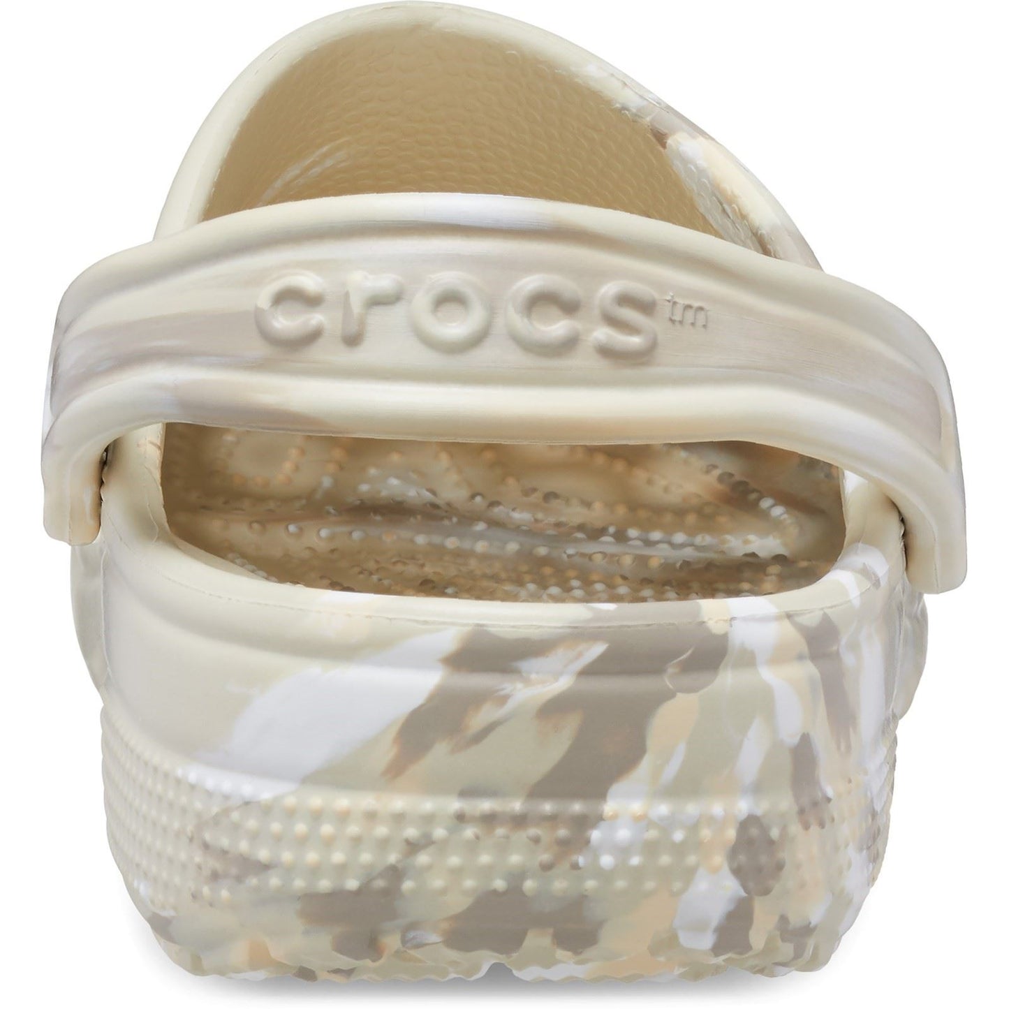 Crocs Unisex Classic Marbled Clog in Bone/Multi