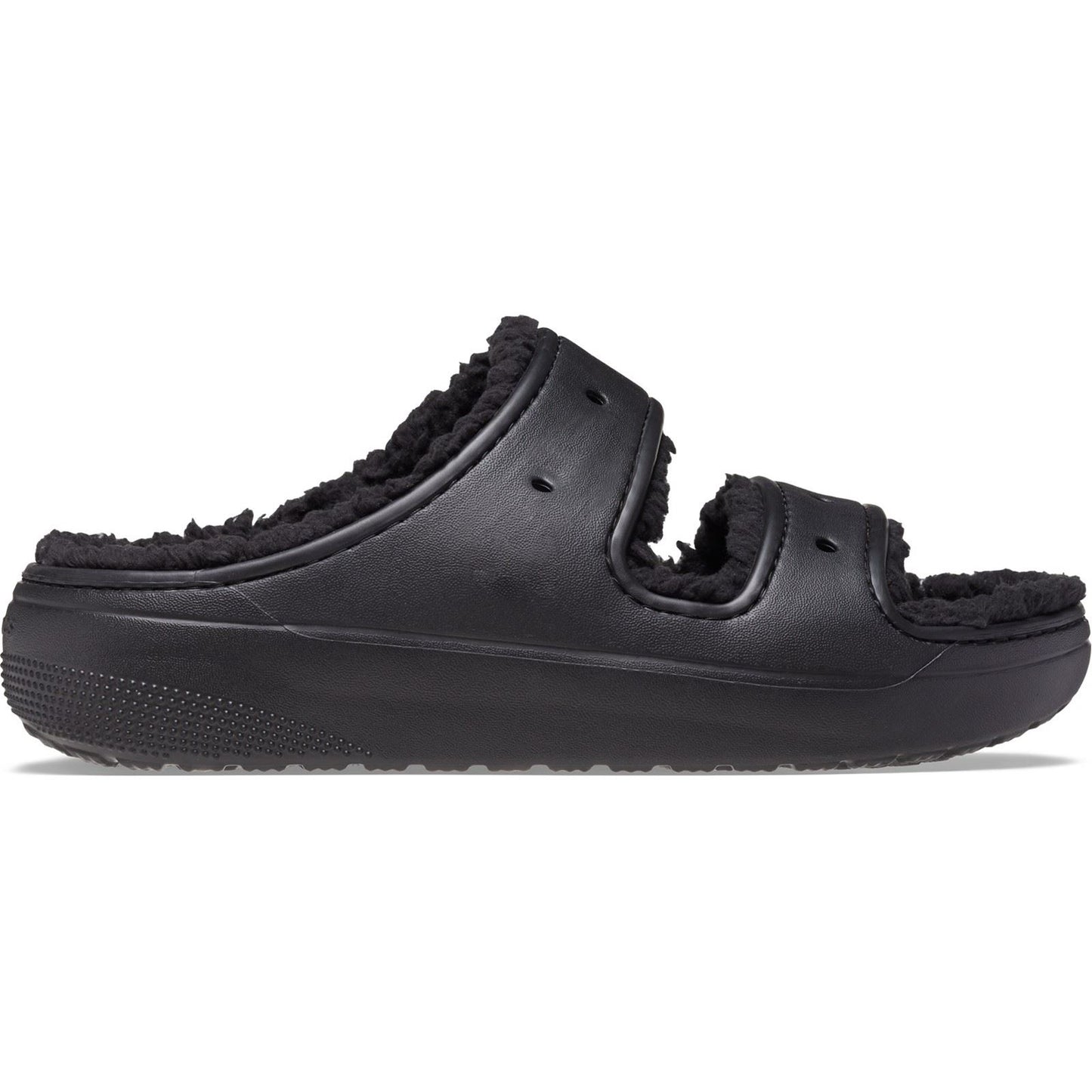 Crocs Women's Classic Cozzzy Sandal in Black