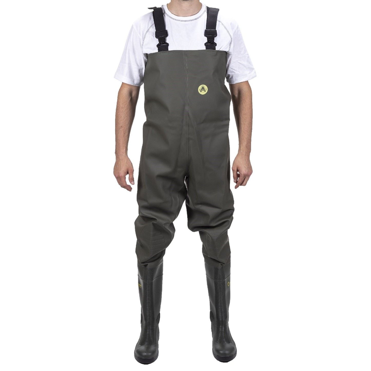 Amblers Safety Unisex Tyne Chest Safety Wader in Green
