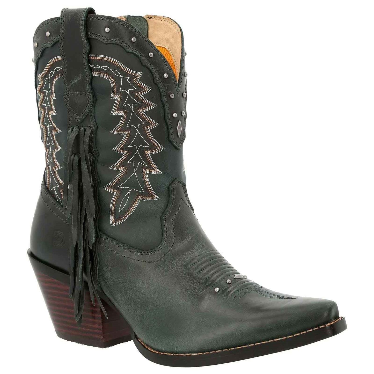 Durango Women's Crush Bootie in Saddle Brown/Denim Blue