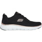 Skechers Women's Flex Appeal 5.0 Uptake Trainers in Black/Rose Gold