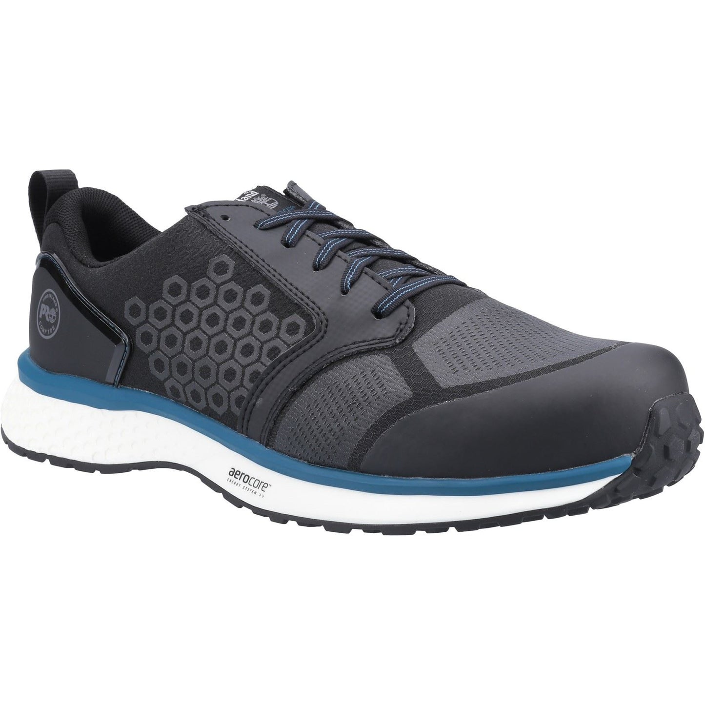 Timberland Pro Men's Reaxion Composite Safety Trainer in Black/Blue