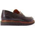 Base London Men's Sid Penny Loafer in Brown/Beige