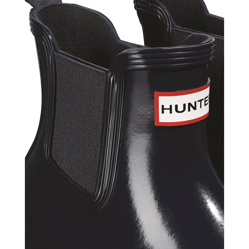 Hunter model Womens Original Chelsea Gloss Boot Female in Navy