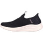 Skechers Women's Ultra Flex 3.0 Shoe in Black/Rose Gold