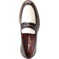 Base London Men's Sid Penny Loafer in Brown/Beige