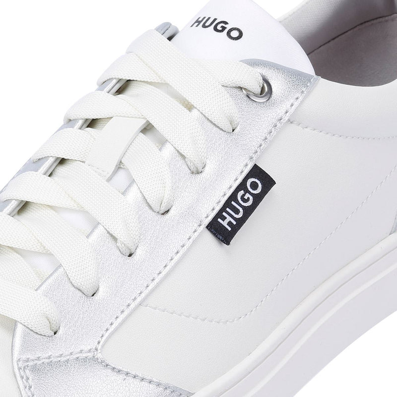 Hugo - 50529790-114 HUGO WOMENS MORRIE TENNIS WHITE/SILVER