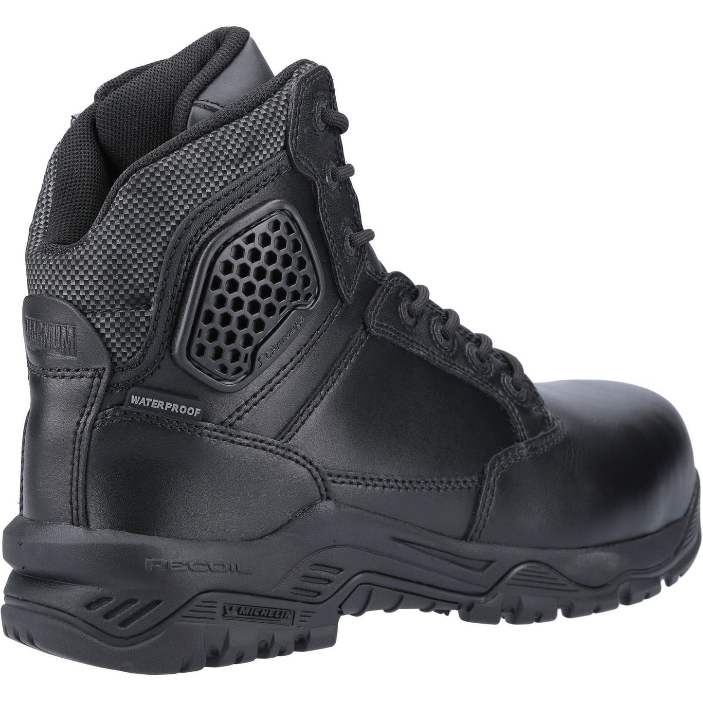 Magnum Unisex Strike Force 6.0 Side-Zip CT CP WP Uniform Safety Boot in Black