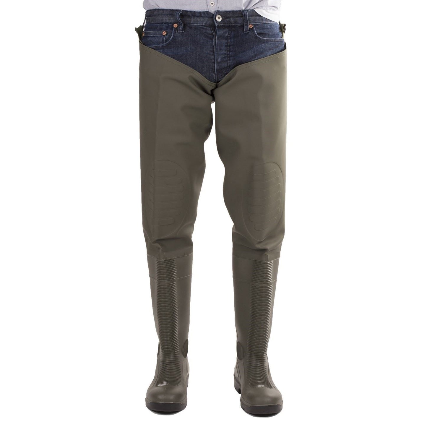 Amblers Safety Unisex Forth Thigh Safety Wader in Green