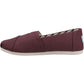 TOMS Women's Alpargata Shoe in Burgundy