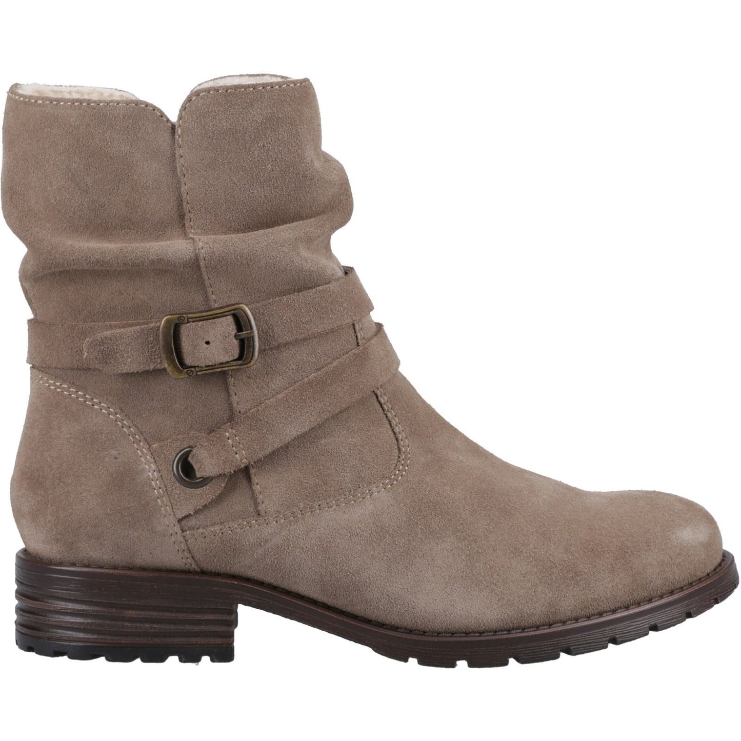 Hush Puppies Women's Piper Ankle Boots in Taupe