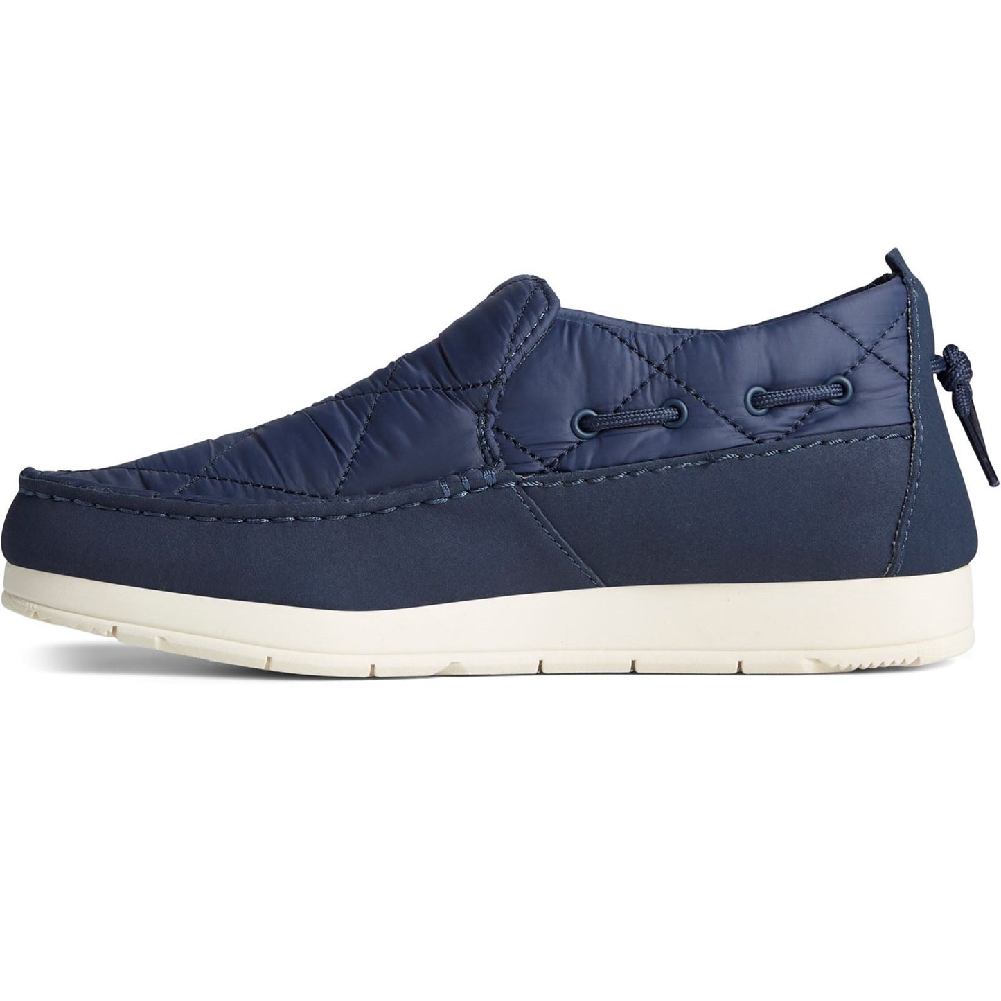 Sperry Women's Moc-Sider Nylon Slip On in Navy
