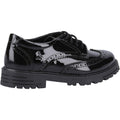 Hush Puppies Maxine Patent Junior Leather Girls's Black Brogues