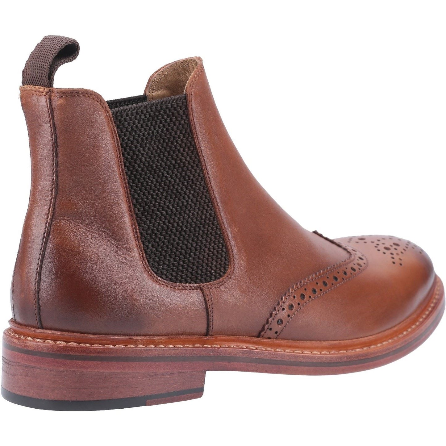 Cotswold Men's Siddington Leather Goodyear Welt Boot in Brown