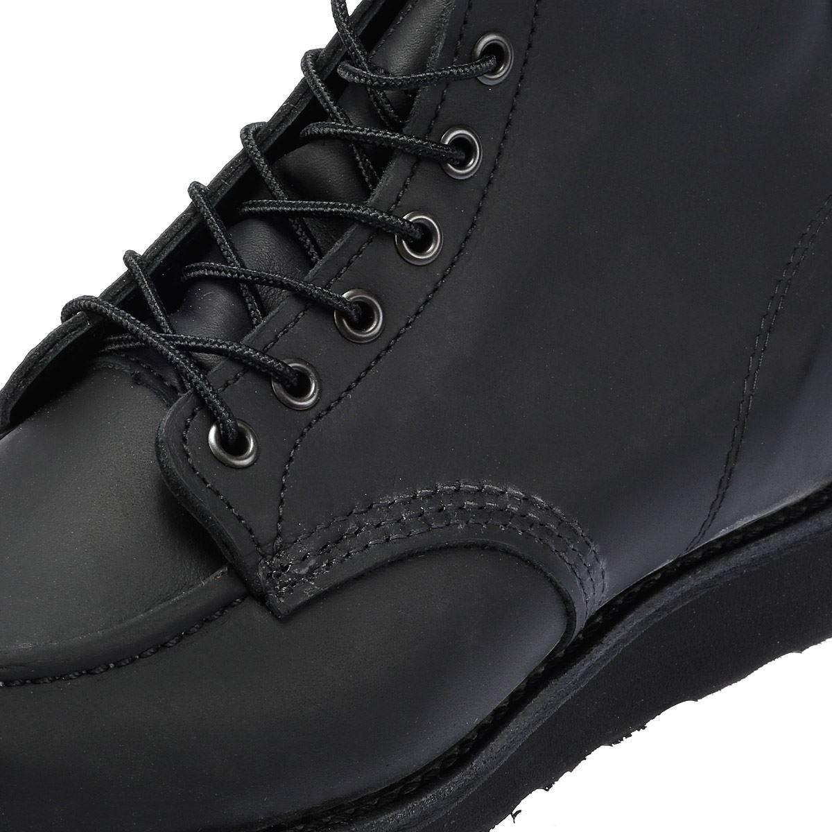 Red Wing Shoes - 8074 MENS 6 INCH CLASSIC MOC BLACK LEATHER