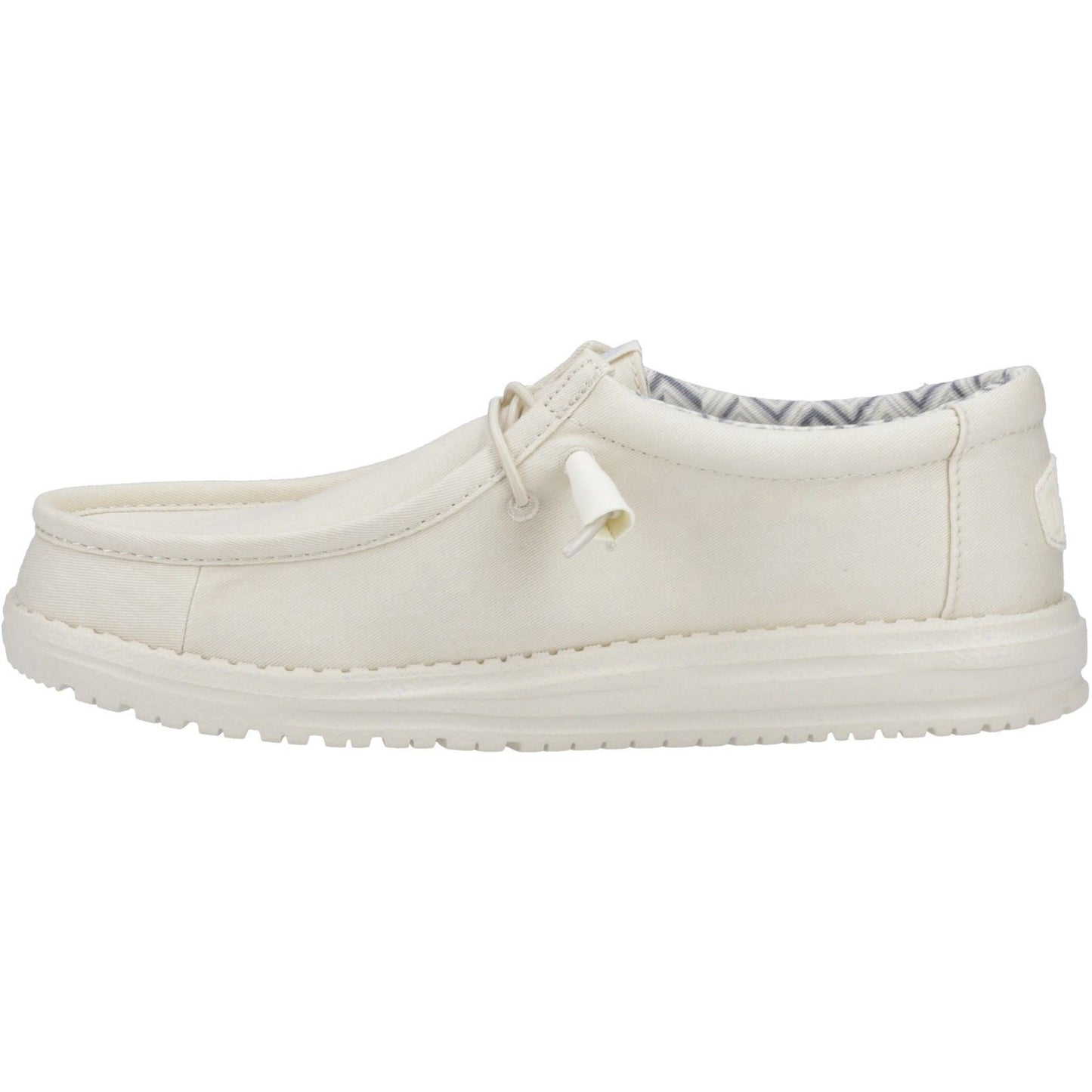 HEYDUDE Men's Wally Canvas Shoe in Stone White