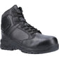 Magnum Unisex Strike Force 6.0 Side-Zip CT CP WP Uniform Safety Boot in Black