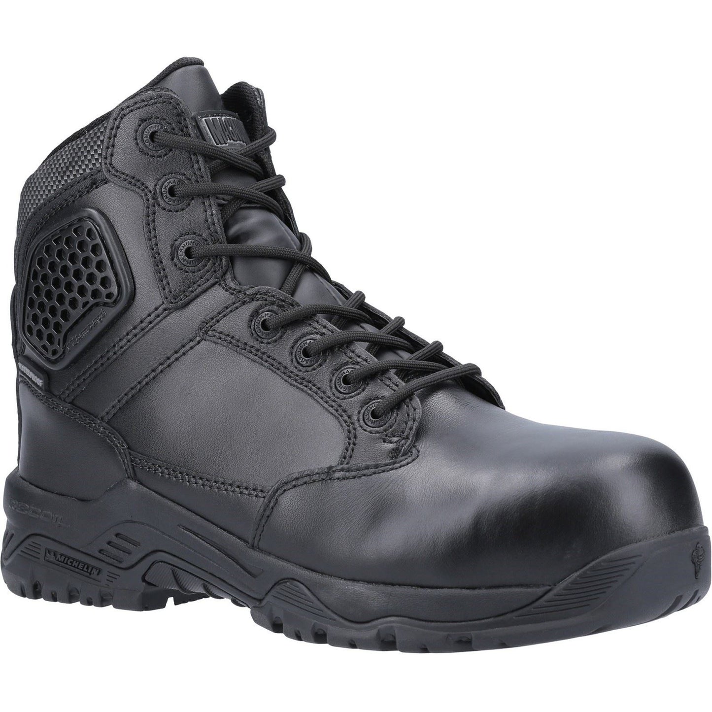Magnum Unisex Strike Force 6.0 Side-Zip CT CP WP Uniform Safety Boot in Black