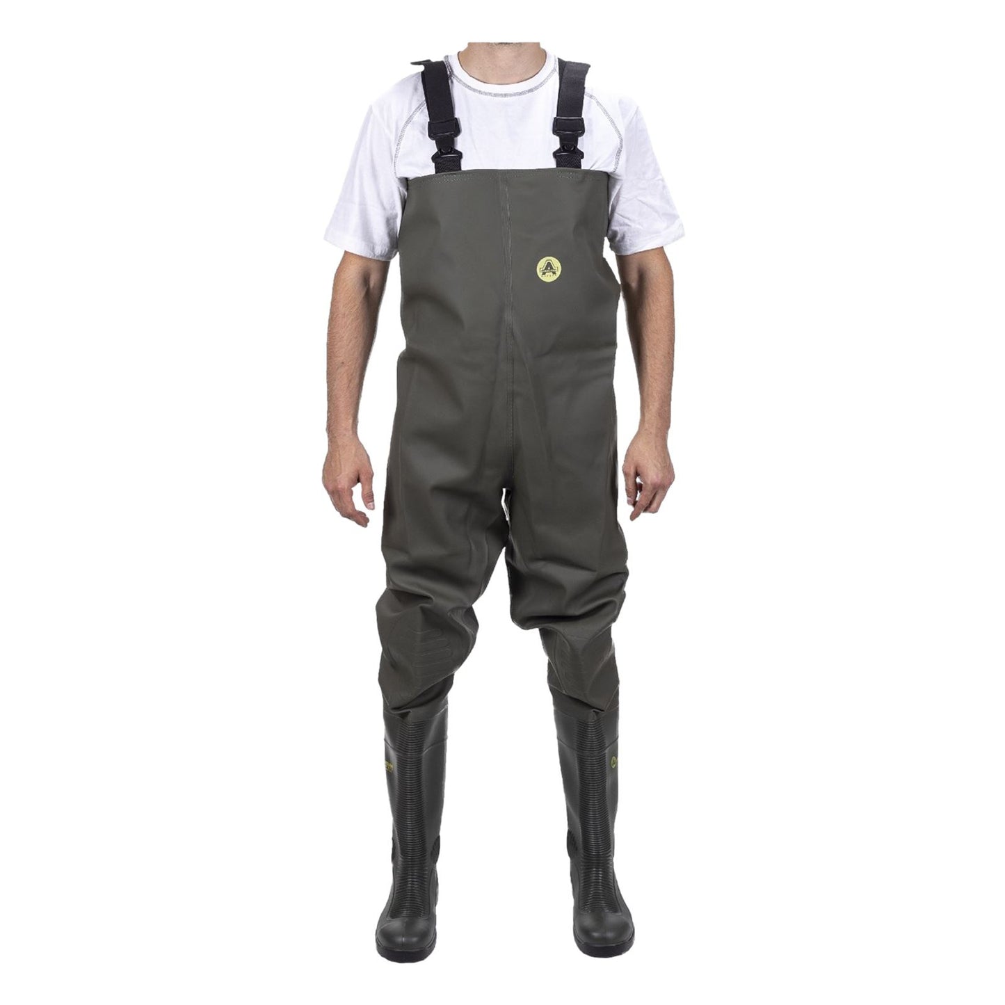 Amblers Safety Unisex Tyne Chest Safety Wader in Green