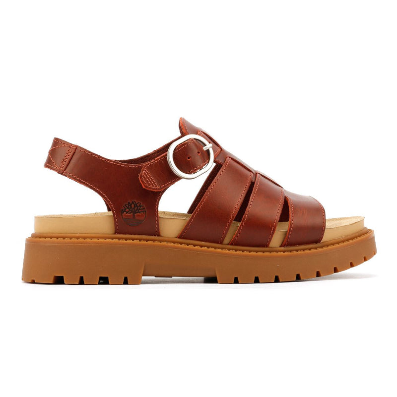 Timberland Clairemont Way Fisherman Leather Women's Dark Red Sandals