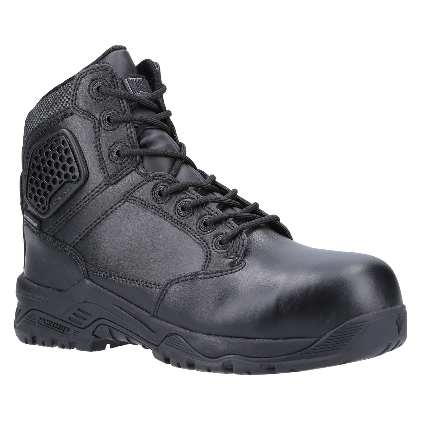 Magnum Unisex Strike Force 6.0 Side-Zip CT CP WP Uniform Safety Boot in Black