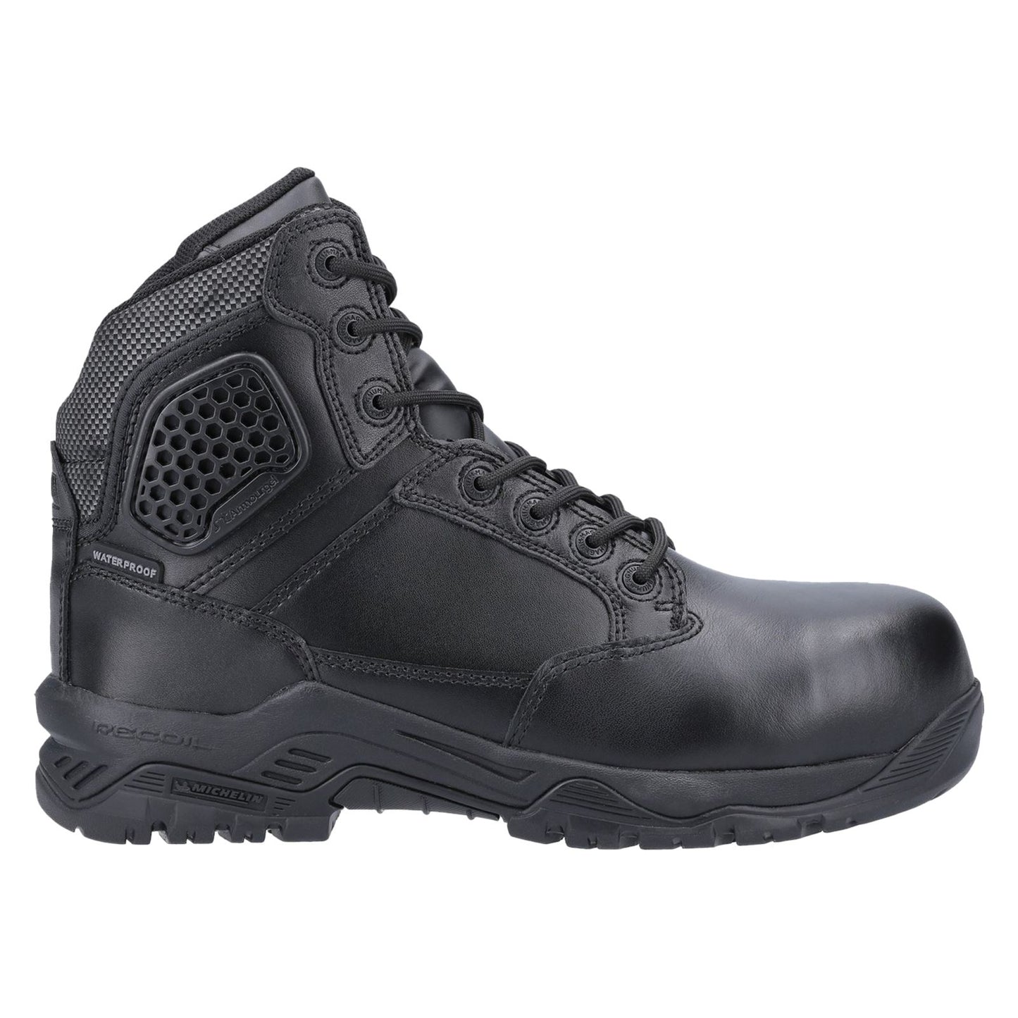 Magnum Unisex Strike Force 6.0 Side-Zip CT CP WP Uniform Safety Boot in Black