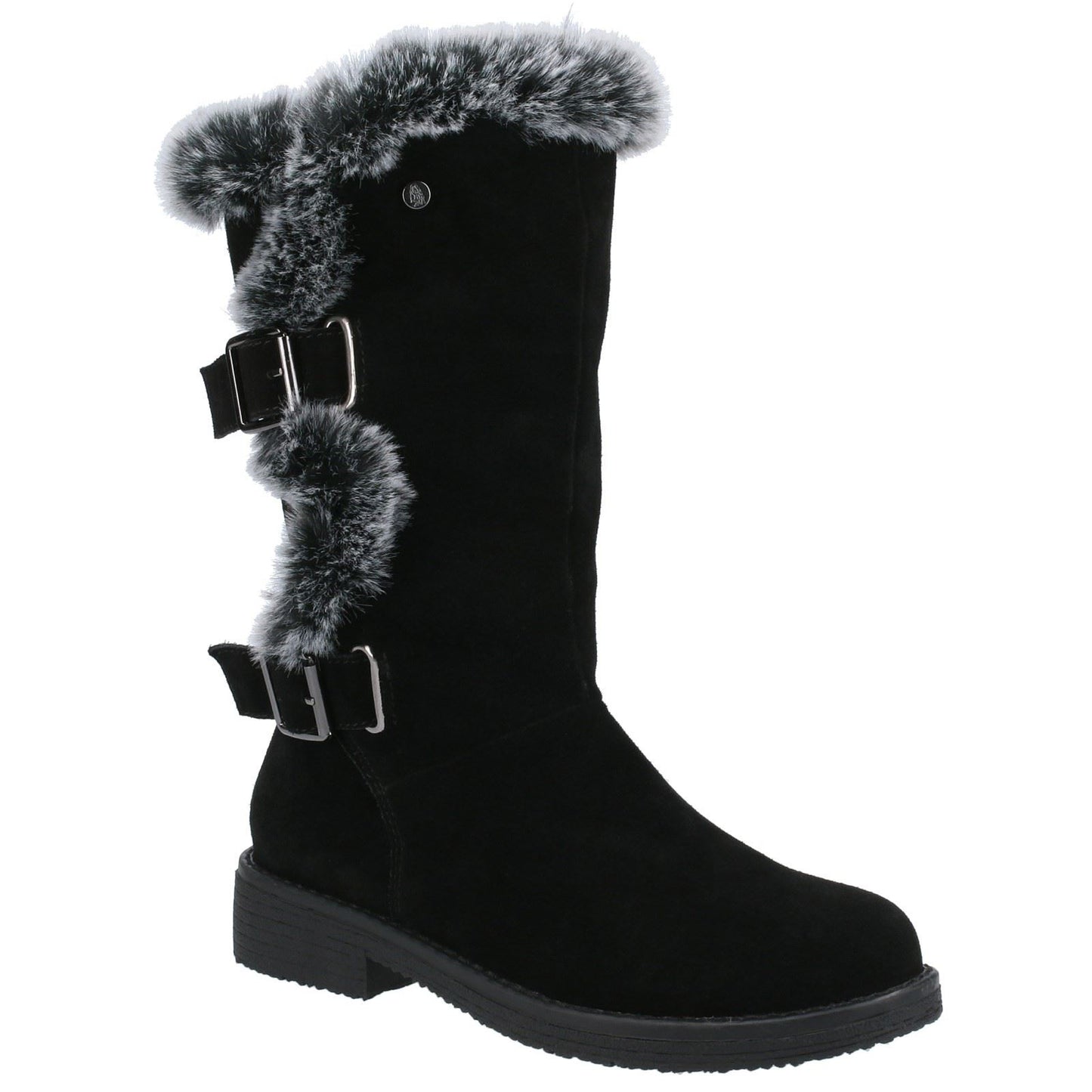 Hush Puppies Women's Megan Ladies Mid Boots in Black