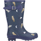 Cotswold Woodland JNR Rubber Girls's Owls Wellington Boots