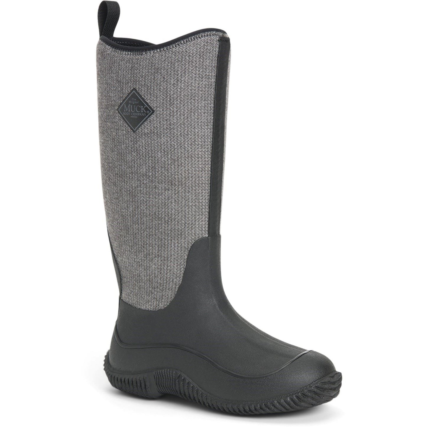 Muck Boots Women's Hale Wellingtons in Black W/ Fuzzy Herringbone