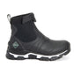 Muck Boots Women's Apex Mid Zip Wellington in Black/White