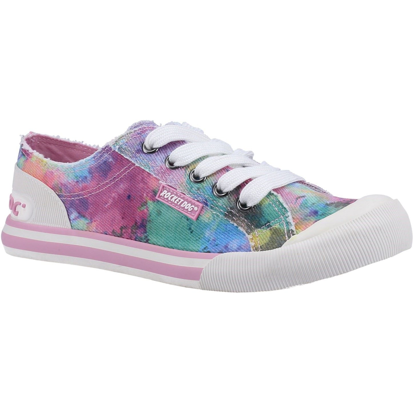 Rocket Dog Women's Rocket Dog Jazzin Candy Tie Dye Sneaker in Pink/Multi