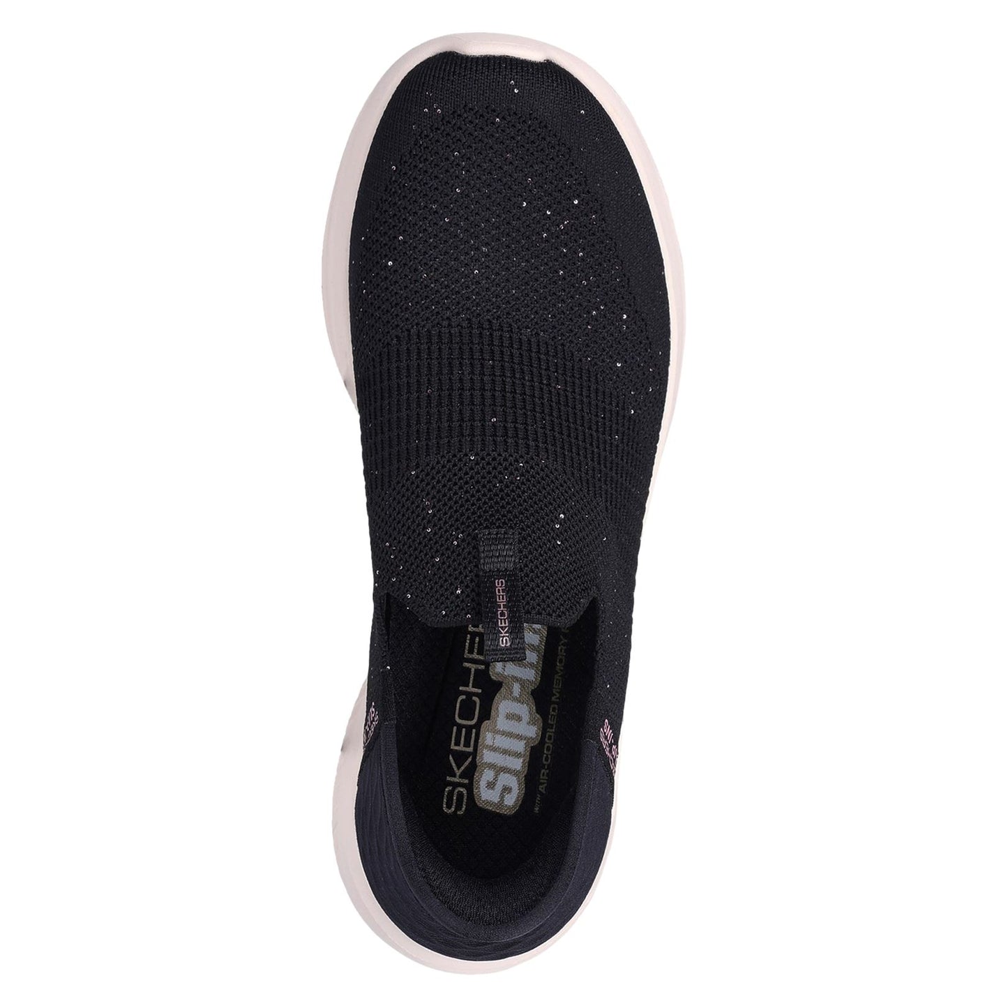 Skechers Women's Ultra Flex 3.0 Shoe in Black/Rose Gold